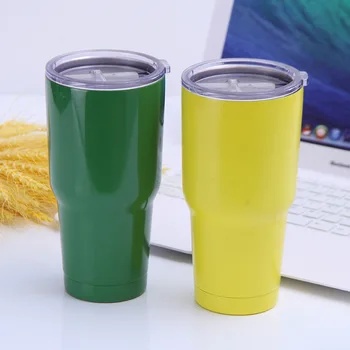 

30oz Cold Beer Steins Europe And America Car Mounted Large Ice Cup Gradient Color Stainless Steel Insulated Spacious Car Cup