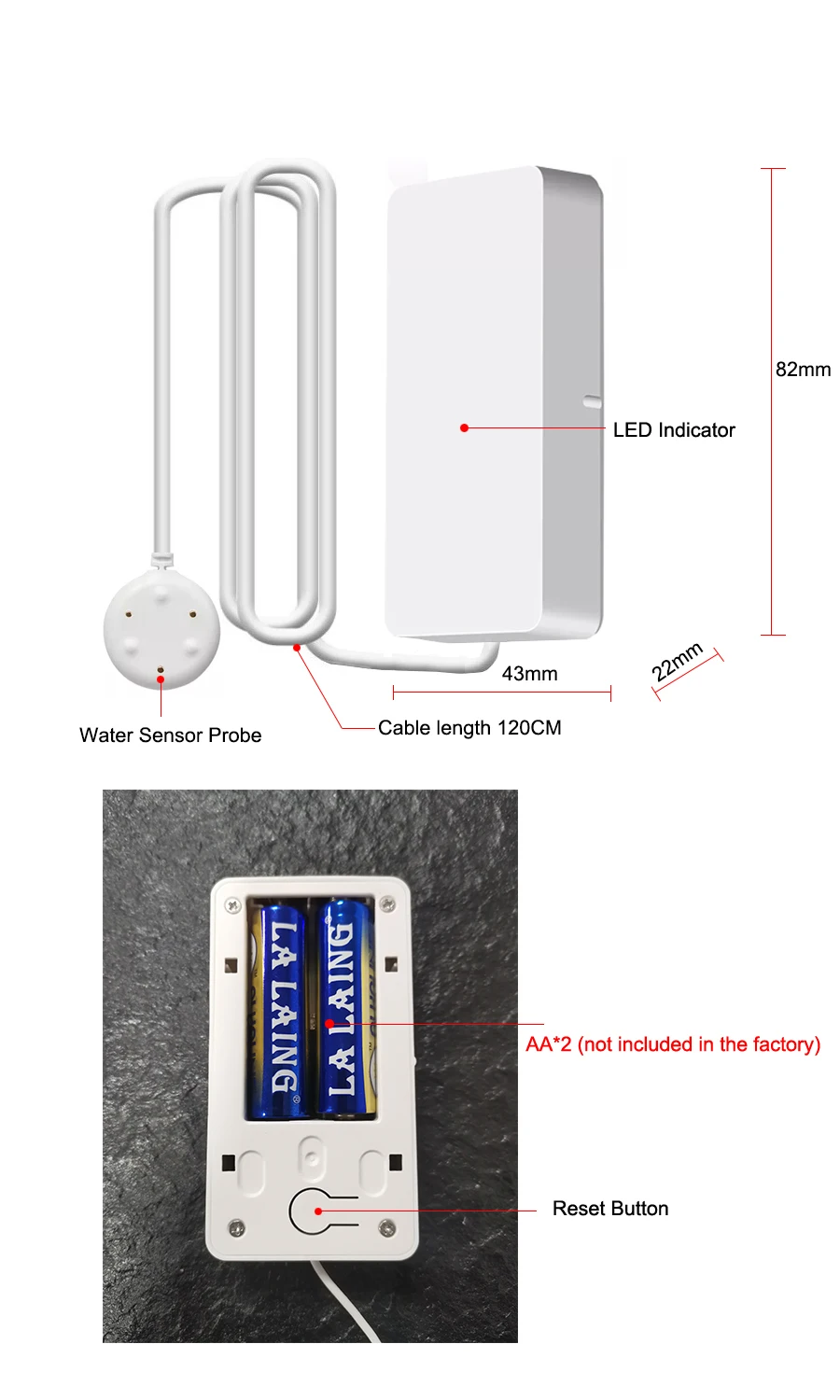 água detector de alerta de inundação excesso