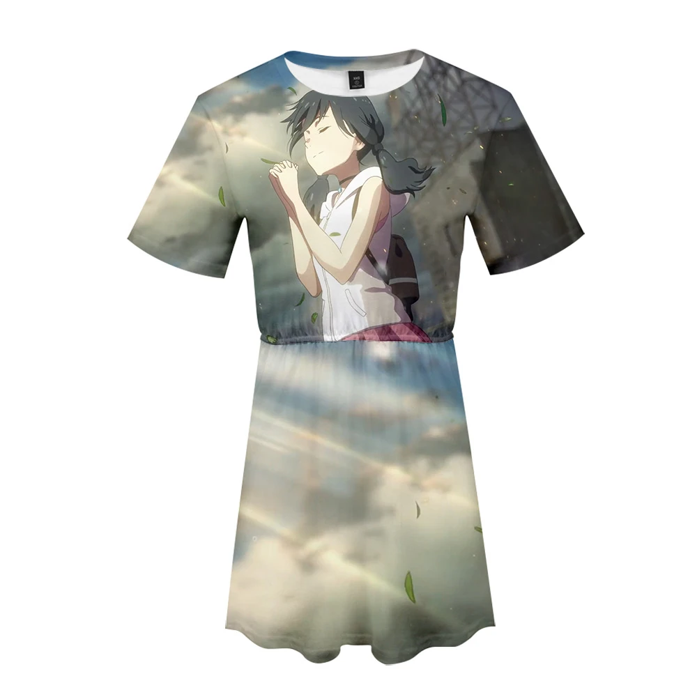 Women Summer A-Line Dress 3D print 2019 Casual Beach Dress  Women Dresses Son of the weather dress