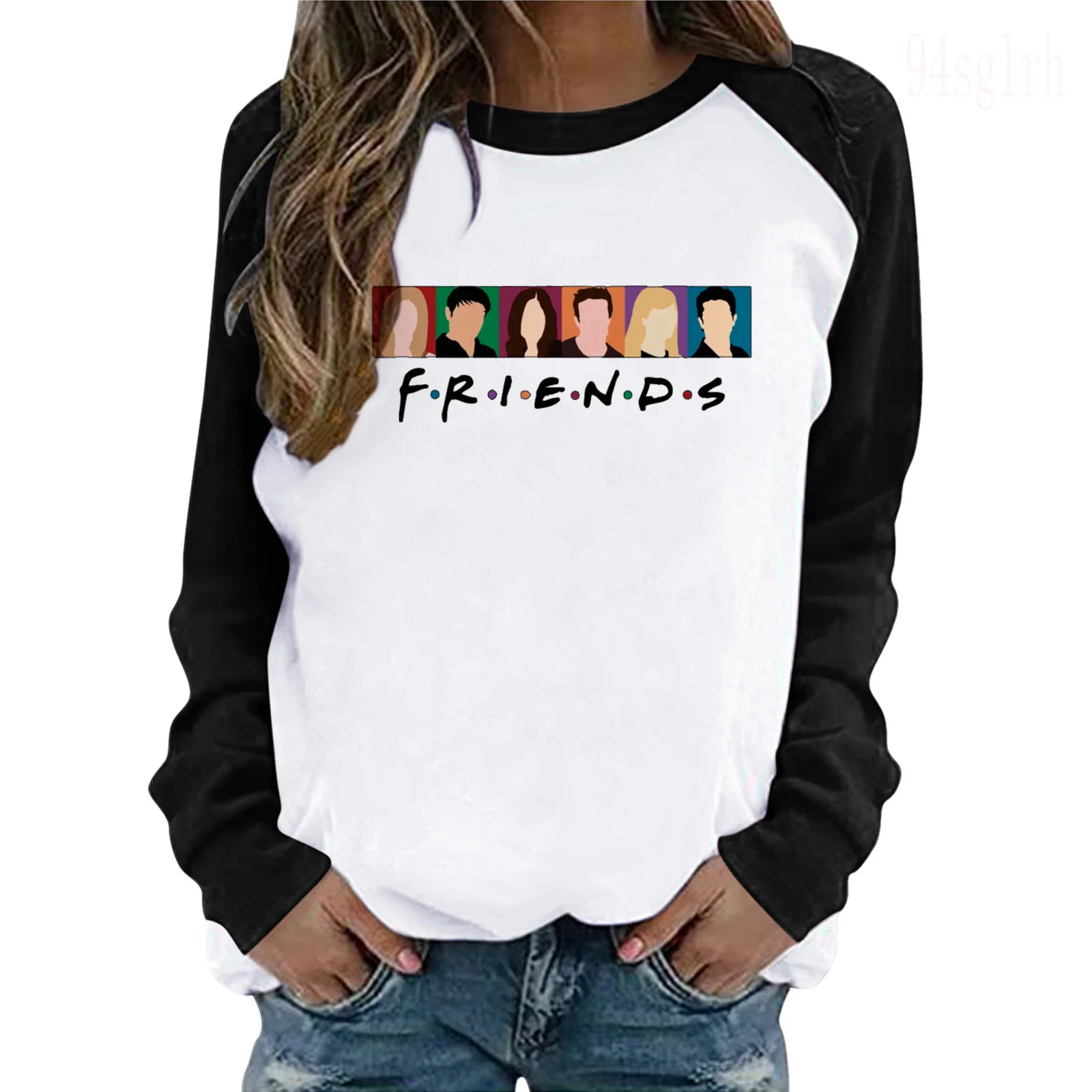 New Friends Tv Show Funny Cartoon T Shirt Women Aesthetic Best Friends Graphic T-shirt Streetwear Long Sleeve Tshirt Tops Female graphic tees Tees