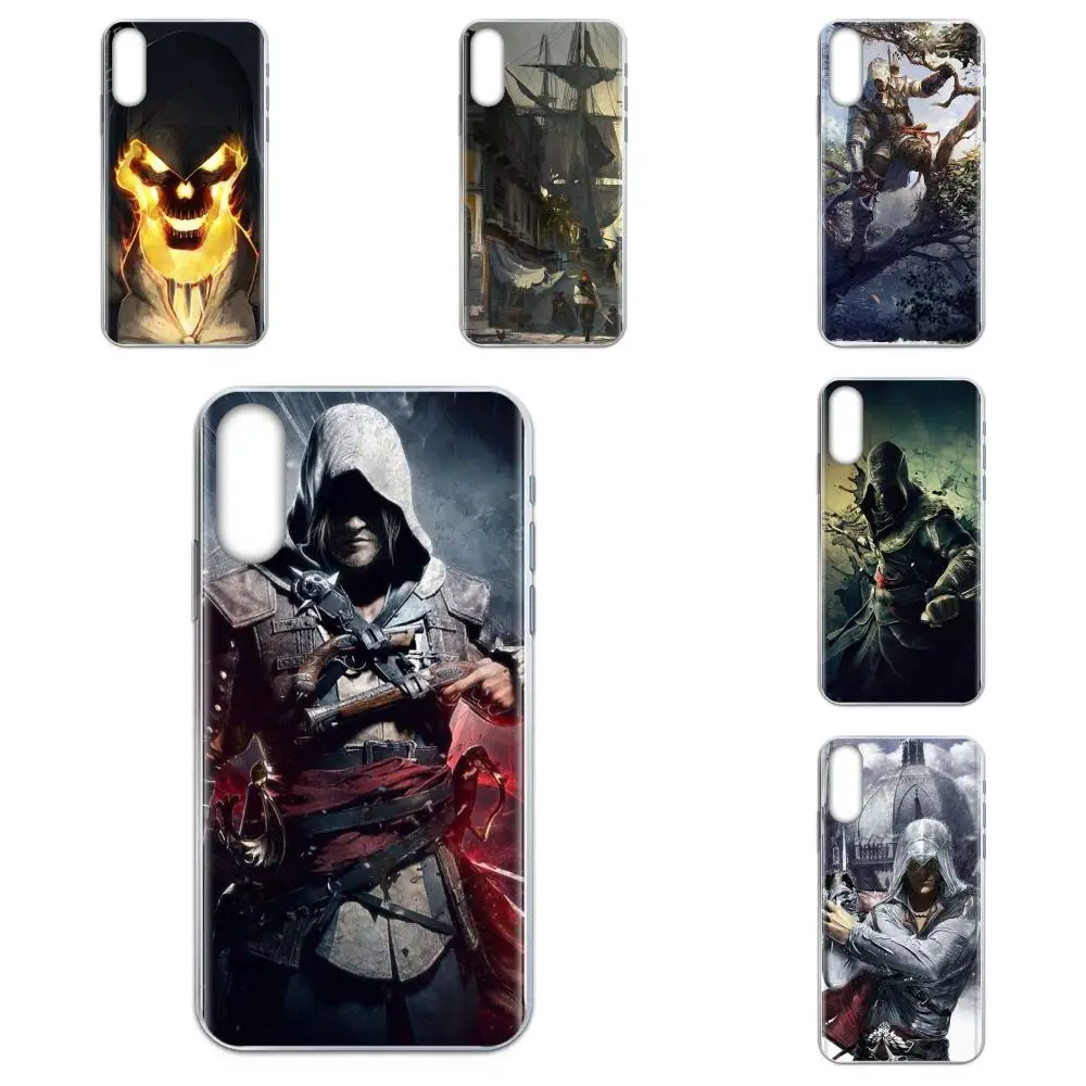 For Xiaomi Redmi Mi 4 7A 9T K20 CC9 CC9e Note 7 8 9 Y3 SE Pro Prime Go Play Picture Phone Case Skull Assassins Creedkin | Мобильные