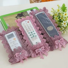 1 шт. кружевной чехол для пылезащитный Anit чехол для пульта дистанционного управления чехол для ТВ пульт дистанционного управления контрольный контейнер держатель сумка для кондиционера ТВ