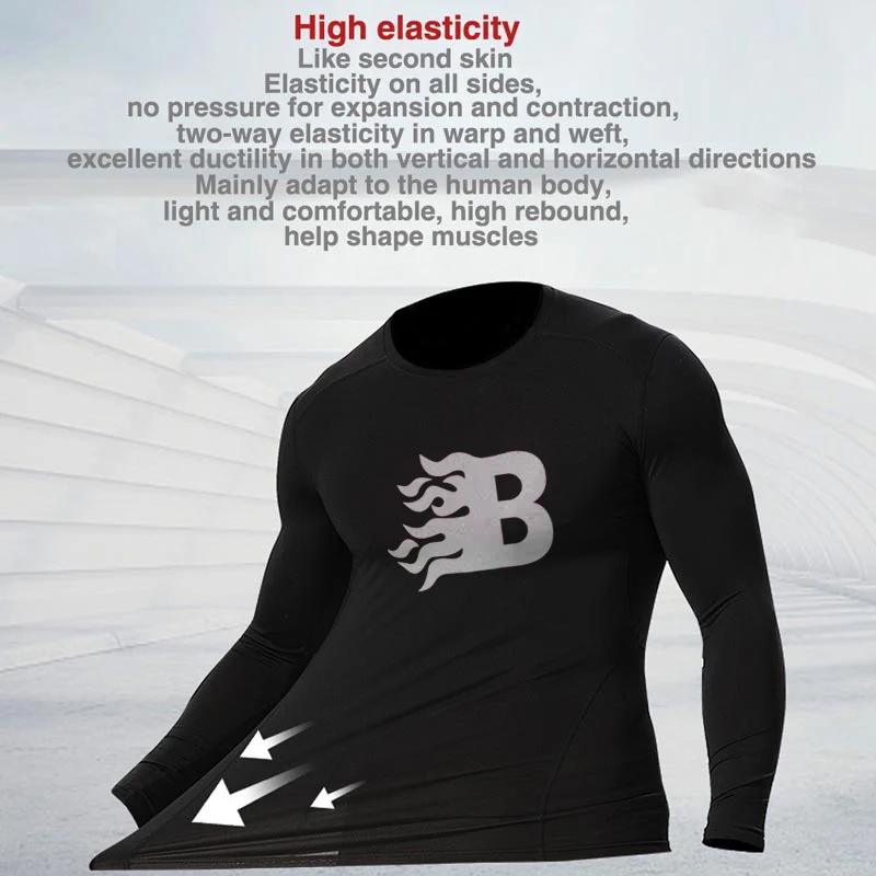 Quick Dry Men's Thermal underwear Sets Running Compression Sport Suits Basketball Tights Clothes Fitness Jogging Sportswear fruit of the loom long johns