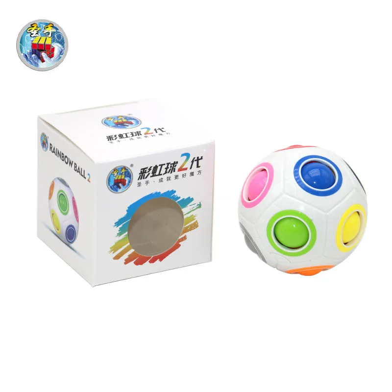 

Kathrine Rainbow Ball 2 Second Generation Special Shape Spherical Educational Toy RUBIK'S CUBE Push China Mobile Ball Toy RUBIK'