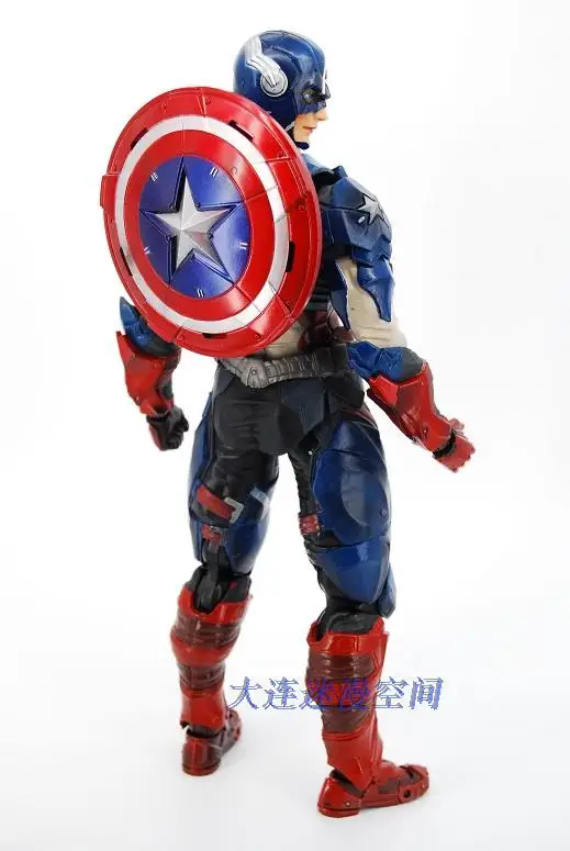 16 アクションフィギュアキャプテンアメリカアニメプレイアーツ Pvc 27 センチメートル南北戦争スーパーヒーローマーベル可動おもちゃギフトグッズモデル Play Arts Action Figurecaptain America Aliexpress
