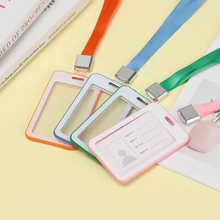 Высоковместительный держатель для визитных удостоверений с шнурком бэйдж с именной меткой выставочный держатель для карт набор канцелярских принадлежностей