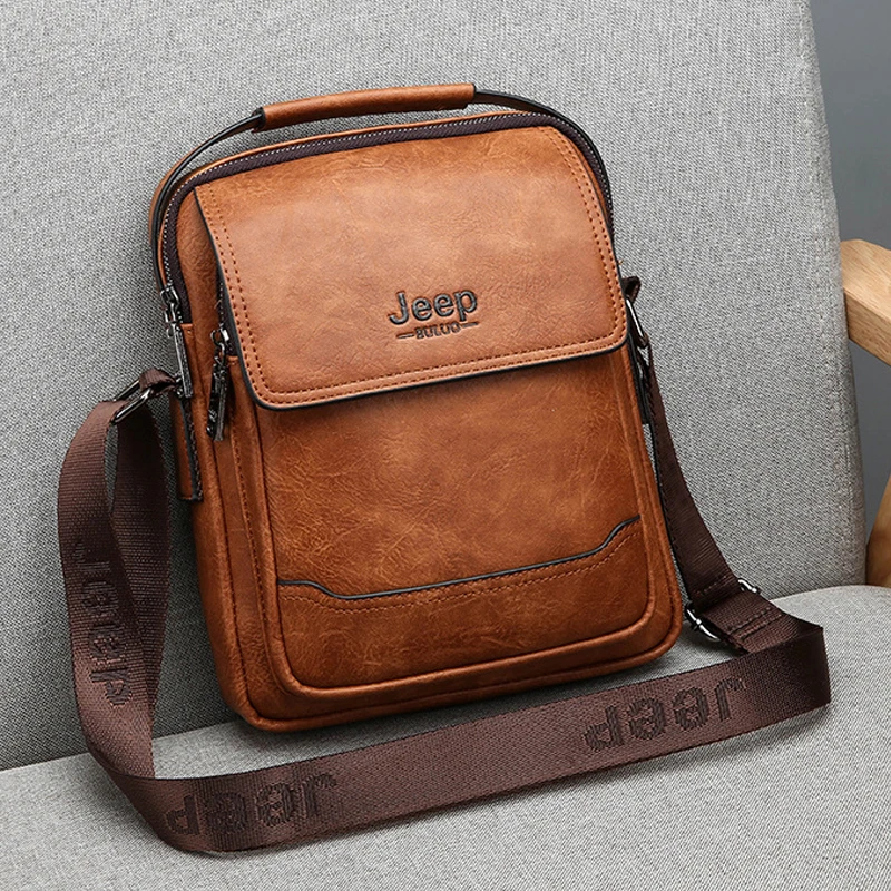 Сумка на плечо мужская из экокожи повседневный мессенджер тоут в винтажном стиле