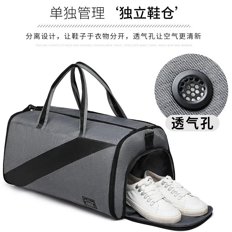 Amazon Cross Border Men Business Folding Suit Travel Bag Wet And Dry Separation Waterproof Large Capacity Hand Suit Bag