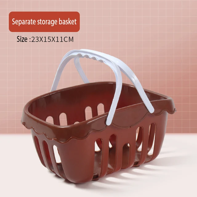 39Pcs/set Children Play House Toys Shopping Cart Trolley Cut Fruit Plastic Vegetable Kitchen Baby Game Kids Pretend Infant Gifts 5