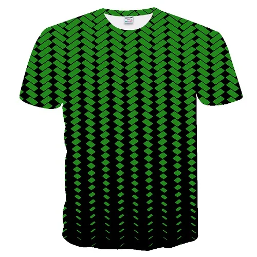 Новинка, футболка с геометрическим рисунком художественная футболка с 3D принтом летняя модная одежда футболки Chemise Camisas для мужчин и женщин - Цвет: YH-204