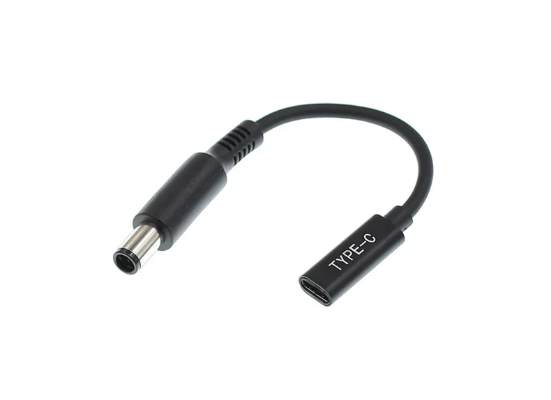 

65W 90W Type-C Female to 7.4x5.0mm Male PD Charger Connector USB Type C Fast Charging Cable Laptop Adapter Converter for DELL
