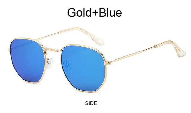 Designer Square Sunglasses For Men - Classic Metal Polygon Shades_voghion.com