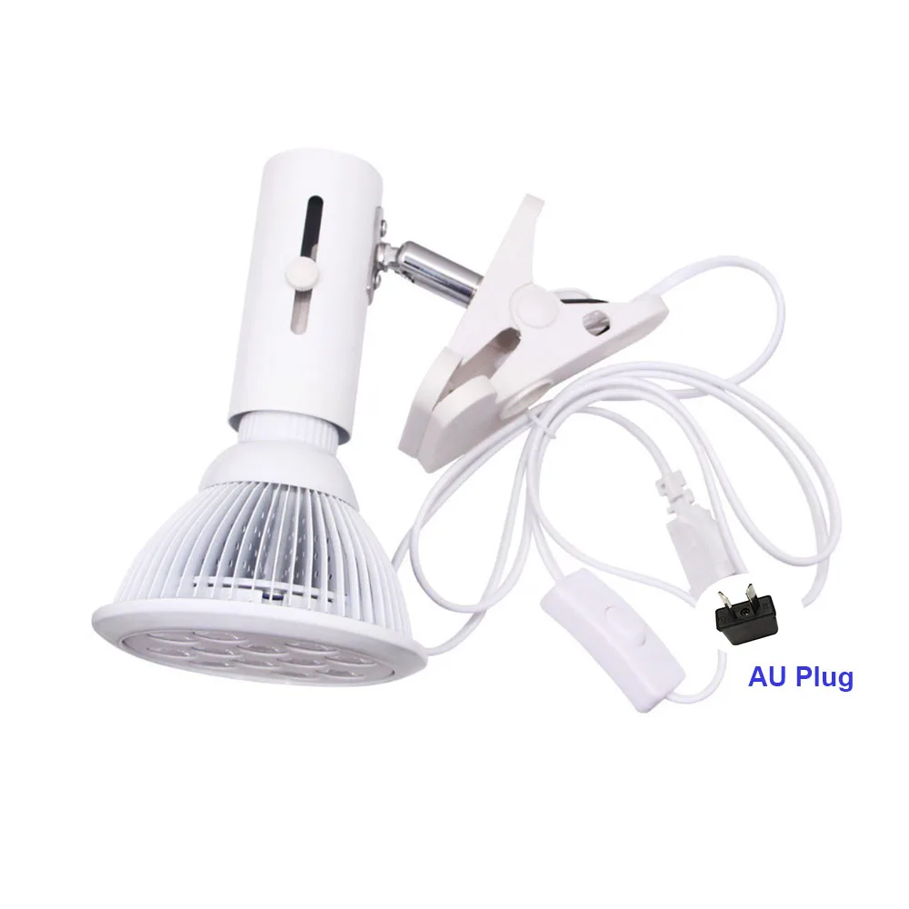AU Plug With Bulb Красный светильник, инфракрасные терапевтические лампы 660nm и 880nm, светодиодный светильник s для спа, заботы о здоровье, боли в коже, инфракрасный светильник, лампочки с вилкой - Испускаемый цвет: AU Plug With Bulb