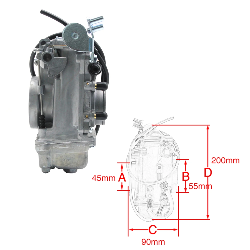 ZSDTRP CARB Карбюратор Замена для Mikuni HSR TM45 45 мм легкий комплект карбюраторов для HARLEY MIKUNI EVO EVOLUTION двойная камера carby