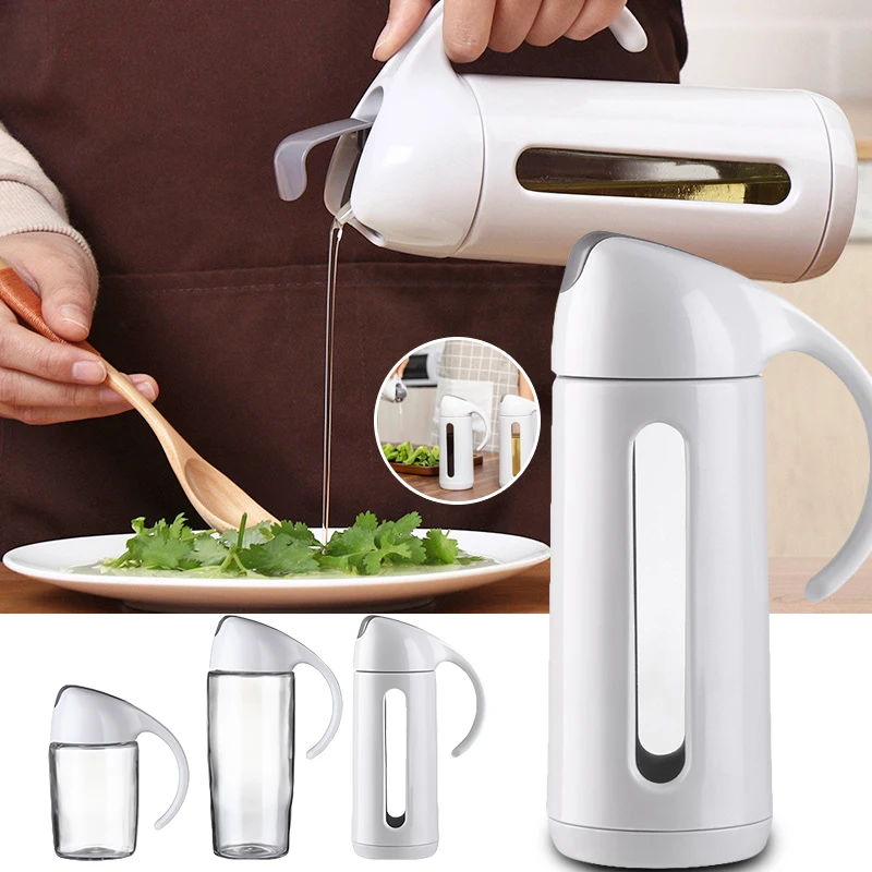 Automatic Vinegar Olive Leak Proof Oil Bottle Sauce Glass Kitchen Dispenser New