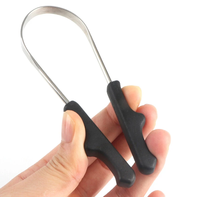 1 шт., гигиена полости рта, нержавеющая сталь, очиститель языка, пластиковая ручка, скребок для языка, щетка для чистки языка, уход за полостью рта