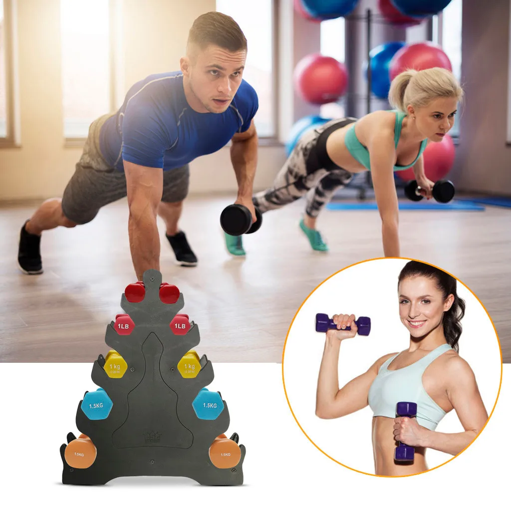 3 layer dumbbell rack Portable Home 5 Tier Dumbbell Holder Gym Exercise Weight Tower Black|Стеллажи| |