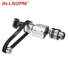 ALLSOME не силовой шпиндель в сборе маленький токарный станок аксессуары Обрезной ремень JTO/B10/B12/B16 сверлильный патрон Набор DIY Деревообработка резка