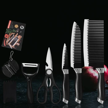 

MUZ Kitchen Chef Knives Set 7 inch Japanese High Carbon Stainless Steel Slicing Santoku Kitchen Knife Cooking Accessories Tools