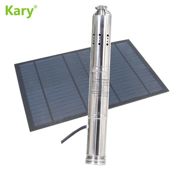 

stainless steel solar water pump, 24v DC Solar pump for deep well max lift 40m