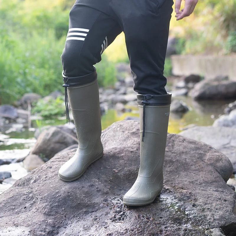 STIVALI IN GOMMA PER PIOGGIA VERDI IMPERMEABILI DA LAVORO UOMO VARIE TAGLIE - Foto 11