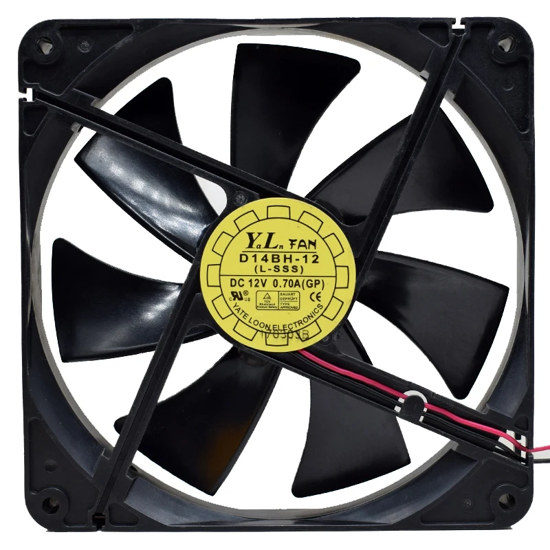 New original D14BH-12 12V 14cm 14025 4Pin Chassis Double Ball Cooling Fan | Компьютеры и офис