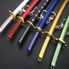 Anime Eight Styles Soro Roronoa Katana Sword Keychain For Men Women Sabre Scabbard Long Knife Key Chain Bag Car Keyring Q-053 ► Photo 2/6