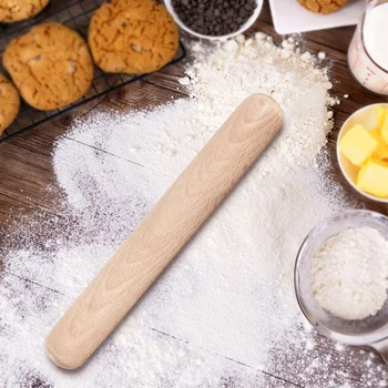 Rolling Pin Kitchen Wooden Rolling Pin Fondant Cake Decoration Dough
Roller Baking Kitchen Cooking Accessories Bakery Tools