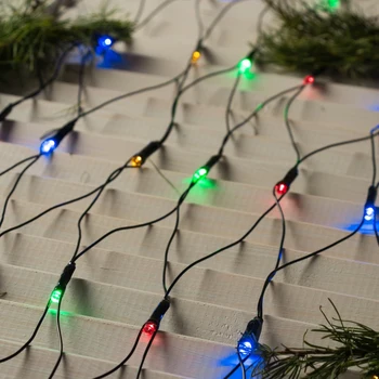 

Garland "Network" 2 x 2 m, IP20, dark thread, 224 LED, multi glow, 8 modes, 220 V