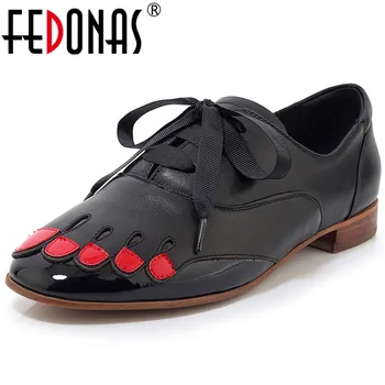 

FEDONAS Fashion Brand Women Genuine Leather Pumps Shallow Cross Tied High Heels Party Office Shoes Woman Rome Female Loafers