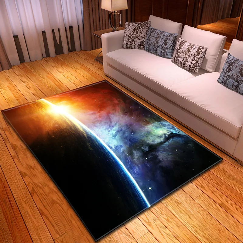 Ковер Dream Galaxy Space с 3D принтом, мягкие фланелевые домашние ковры в скандинавском стиле для гостиной, спальни, декоративный ковер для детской комнаты, коврик для игровой зоны