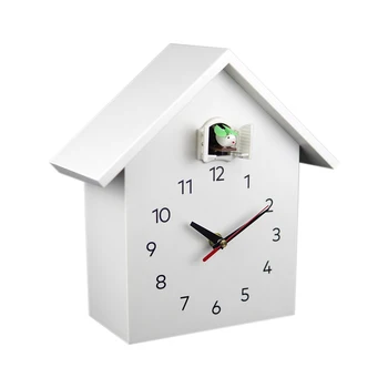 

Cuckoo Quartz Wall Clock Modern Bird Hanging Watch Decoration Alarm Clocks Home Living Room White