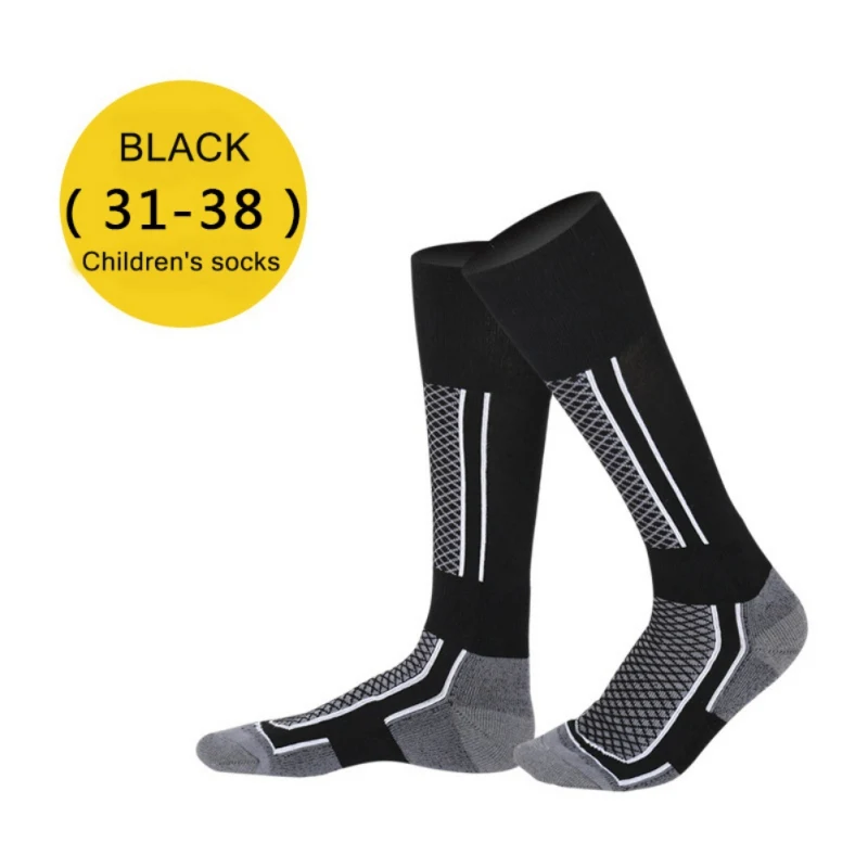 Children Kids Winter Thermal Ski Socks Thicken Cotton Warm Socks Snowboarding Cycling Skiing Hiking Stocking Leg Warmer Socks