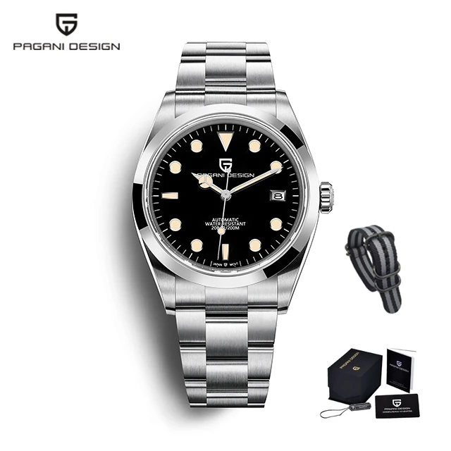 PAGANI DESIGN 2021 New Men's Automatic Mechanical Wristwatch Business Diving Men's Watch Luxury Sapphire 200M Waterproof Watches 