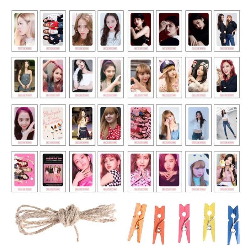 32 шт./компл. K-POP BLACKPINK альбом ломо карты Новая мода самодельные Бумага фотокарточек HD фотокарточек