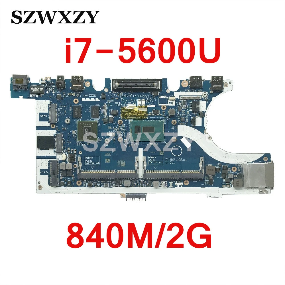 Cn 0kvr03 0kvr03 Kvr03 For Dell Latitude E7450 Laptop Motherboard Zbu11 La 63p With Sr23v I7 5600u 840m 2gb Ddr3l Laptop Motherboard Aliexpress