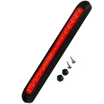 

10 Inch Sealed Truck& RV Trailer Light Bar 15 Led Third Brake Lights Strip Red