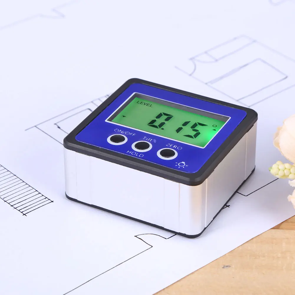 

Precision Digital Protractor Inclinometer Level Box Waterproof Angle Finder Measure Bevel Box Goniometer Magnet Gauge Ruler
