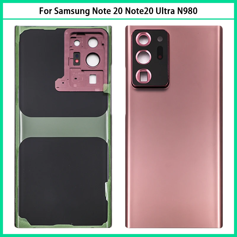 삼성 갤럭시 노트 20 울트라 N980 배터리 후면 커버, 후면 문짝 3D 유리 패널, 노트 20U 하우징 케이스, 카메라 렌즈 교체, 신제품