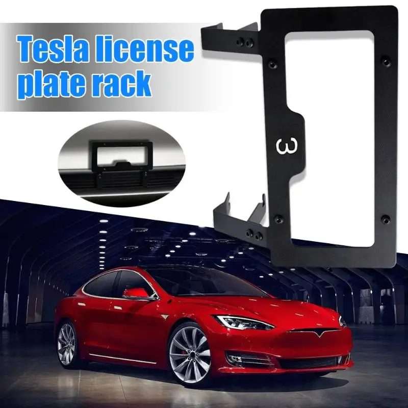 Передний бампер США номерной знак Монтажный кронштейн для Tesla модель 3
