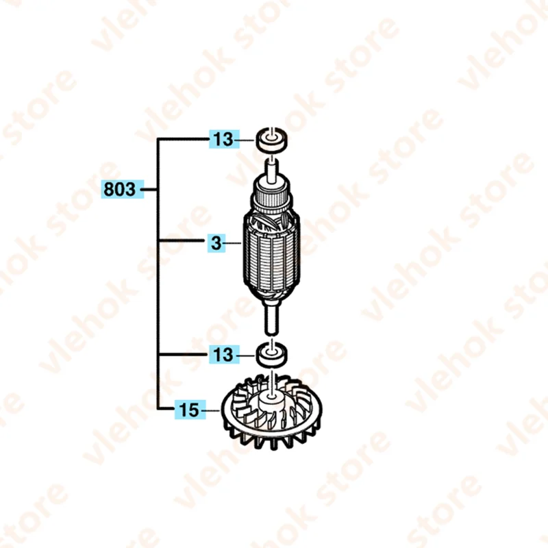220-240В арматурный ротор для BOSCH GSS180A-C GSS180 PSS200A PSS180AC PSS150AC 2604011276 | Инструменты