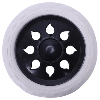 

2 pcs Hot Wheel Design trolley luggage travelers cartwheels 15.8 x 3.4 cm - Black & White