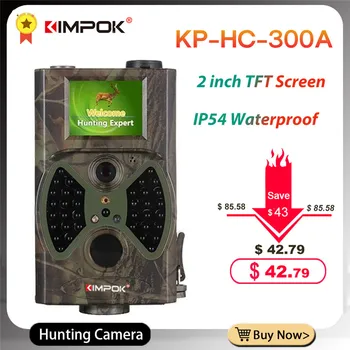 

KIMPOK Hunting Trail Camera HC300A 16MP Night Vision 1080P Video Wildlife Camera Cams for Hunter Photos Trap Surveillance