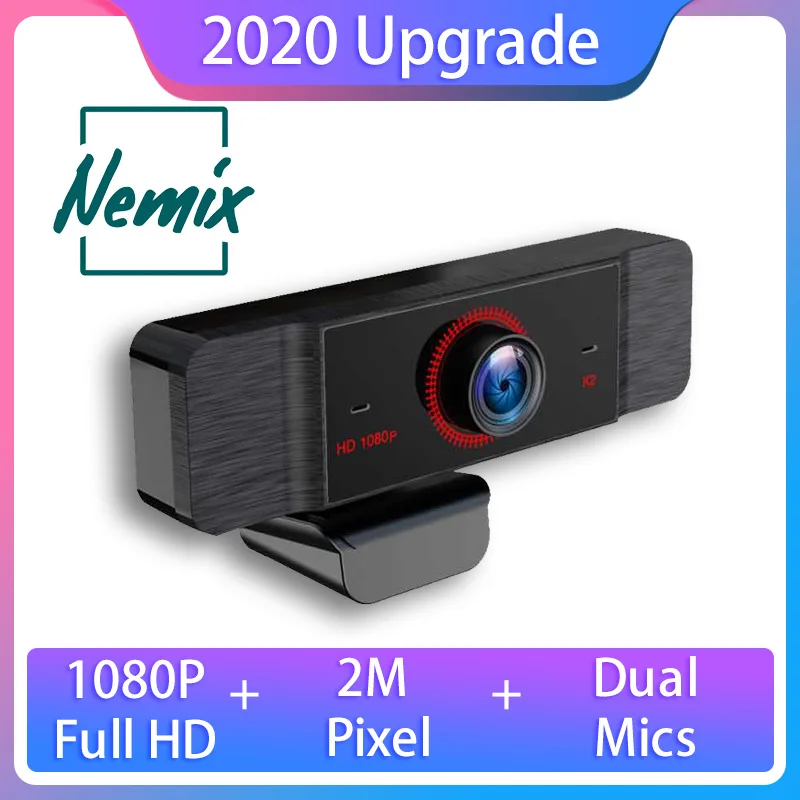 Веб камера 1080p веб с микрофоном для ПК USB компьютера 2 мега пикселя разрешение