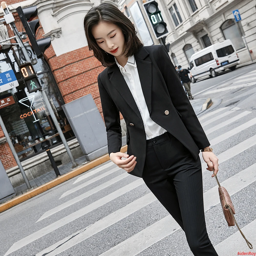 Cambio Suit Trouser black casual look Fashion Suits Suit Trousers 