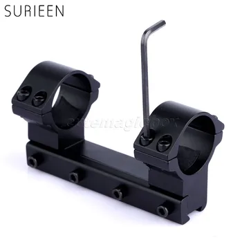 

Hunting Aluminum High Profile 30mm Rifle Scope Dual Double Rings Round Top Mount 11mm Dovetail Flashlight Rail Gun Accessories