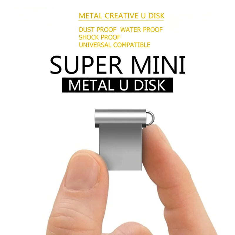 

Super Mini USB Flash Drive High Speed Memory Stick U Disk 64G 4GB 8GB 16GB Pen Drive 32GB Metal Pendrive 2.0 Memoria Usb