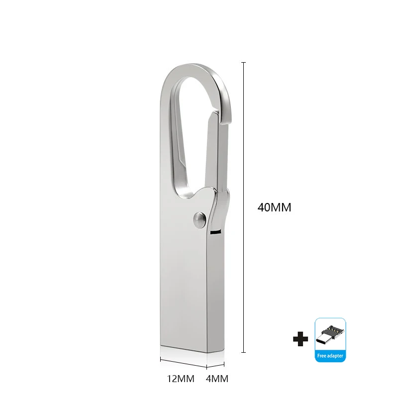 Silver-typec Meta usb flash 64 ГБ флеш-накопитель 128 Гб Водонепроницаемый флеш-накопитель 32 Гб 16 Гб usb флеш-накопитель 8 ГБ флеш-карта памяти 4 Гб usb диск на ключ - Цвет: Silver-typec