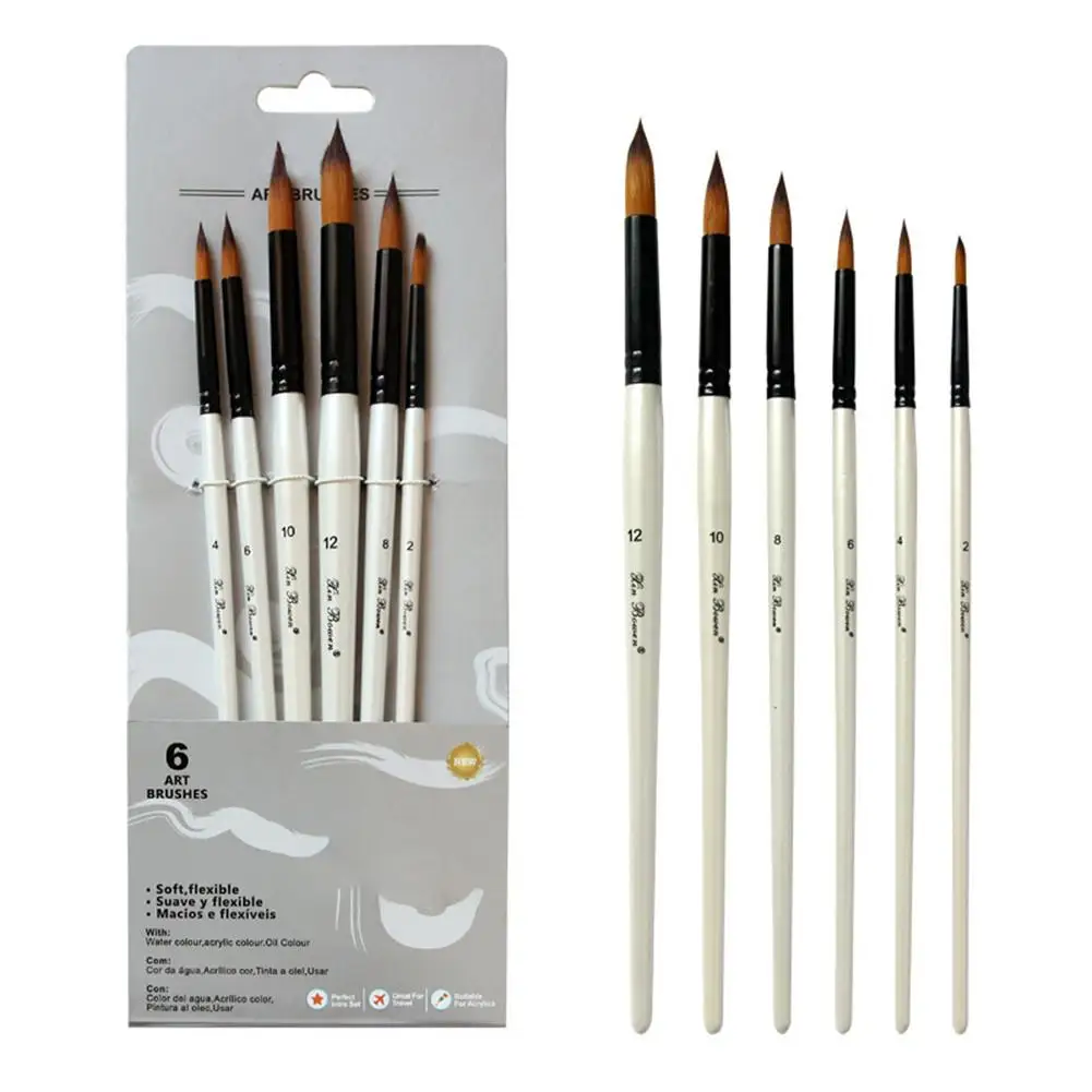 6 шт ювелирные изделия из жемчуга белого деревянным столбом двухцветная