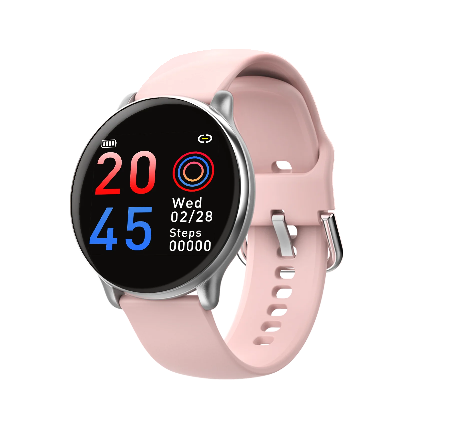 Pink belt SE01 умный Браслет IP68 Водонепроницаемый сердечный ритм кровяное давление здоровье Обнаружение спортивный браслет - Цвет: Pink belt